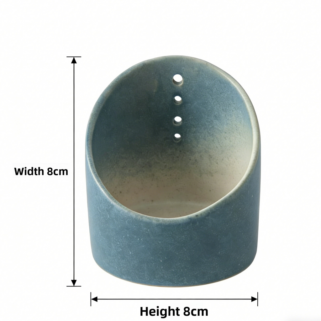 Ceramic Herb Stripping Bowl Multifunctional Leaf Remover for Kitchen