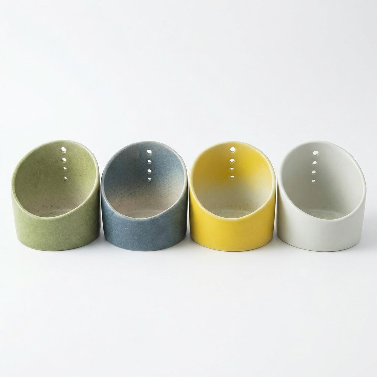 Ceramic Herb Stripping Bowl Multifunctional Leaf Remover for Kitchen